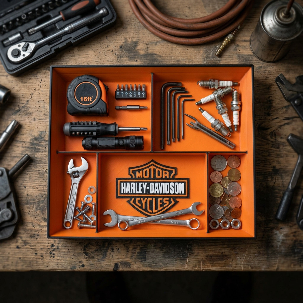 3D Harley Davidson Catch All Tray