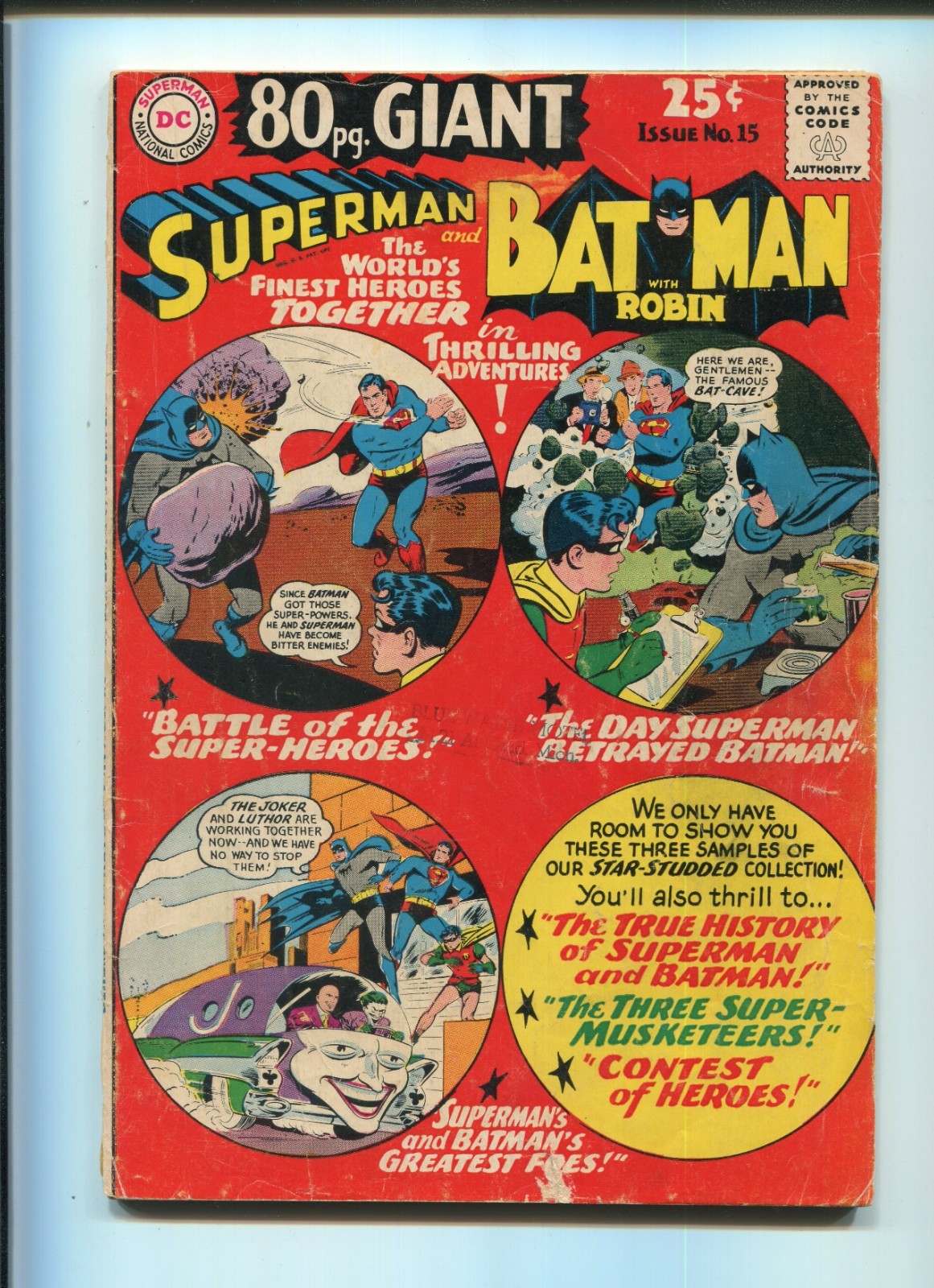 DC Comics - Eighty Page Giant #15 - Batman & Superman - Oct 1965 - GD+/VG-