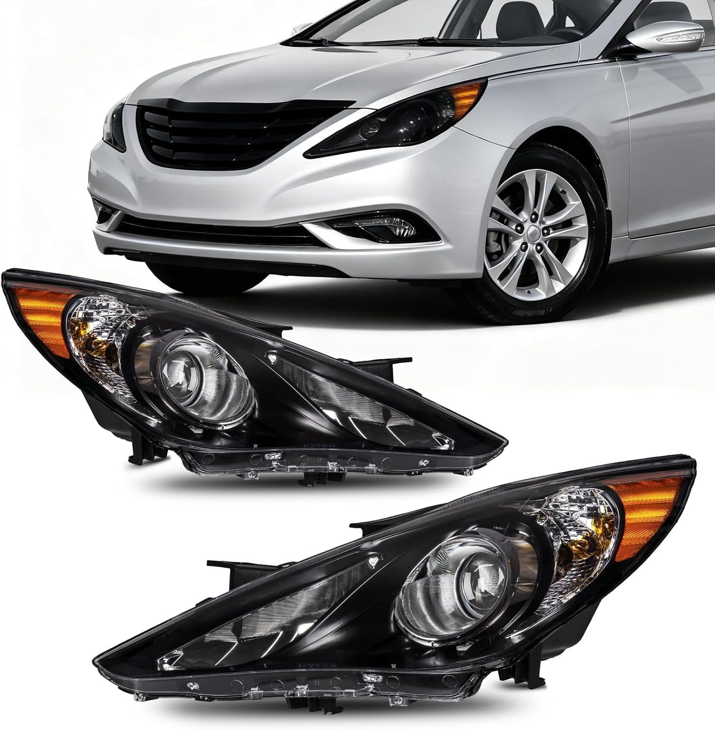 Headlight Assembly for 2011-2014 Sonata Gls/Limited/Se
