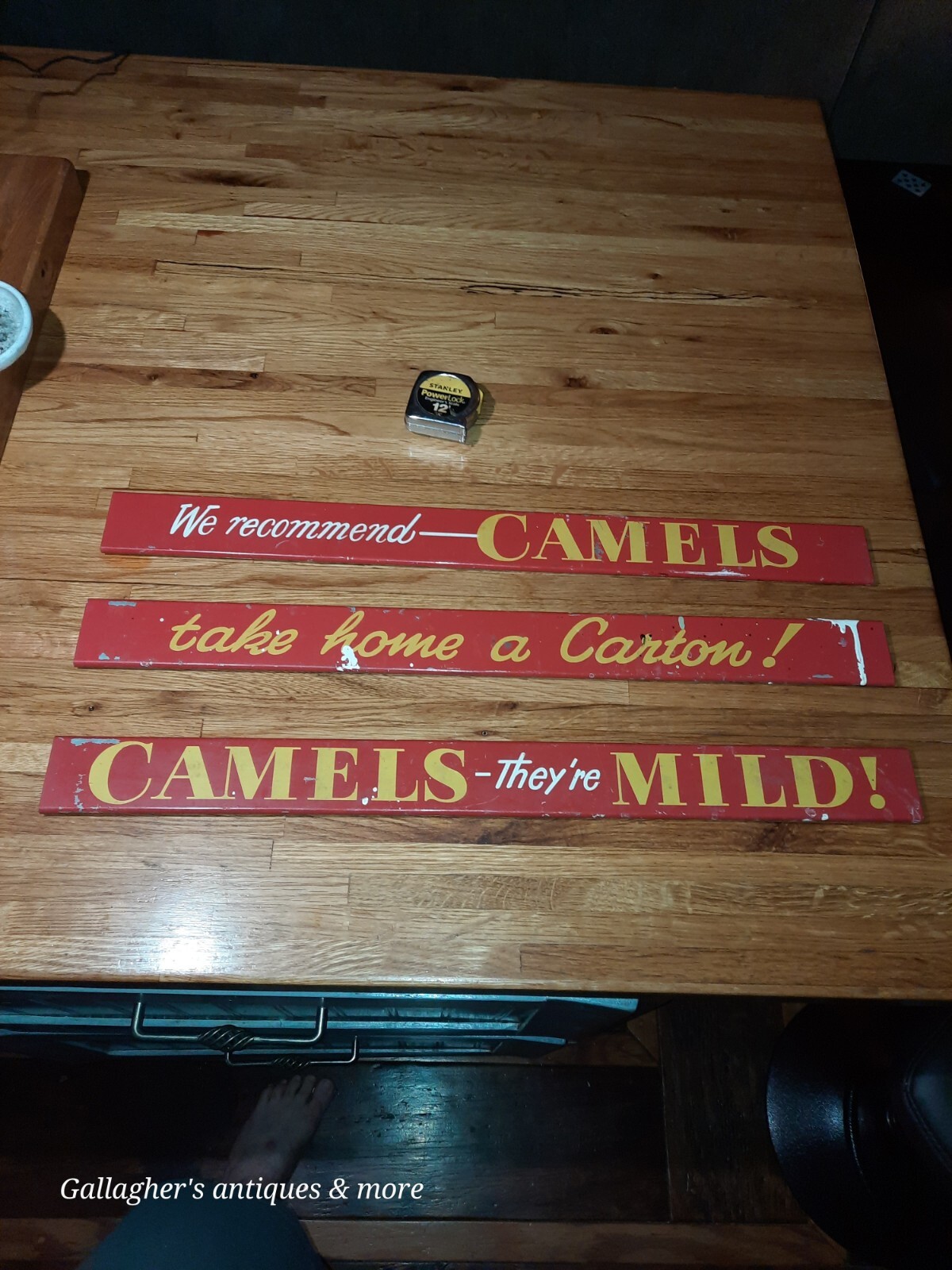 Rare Vintage Camel Camels Cigarette Is store Display Rack Signs Chattanooga tenn