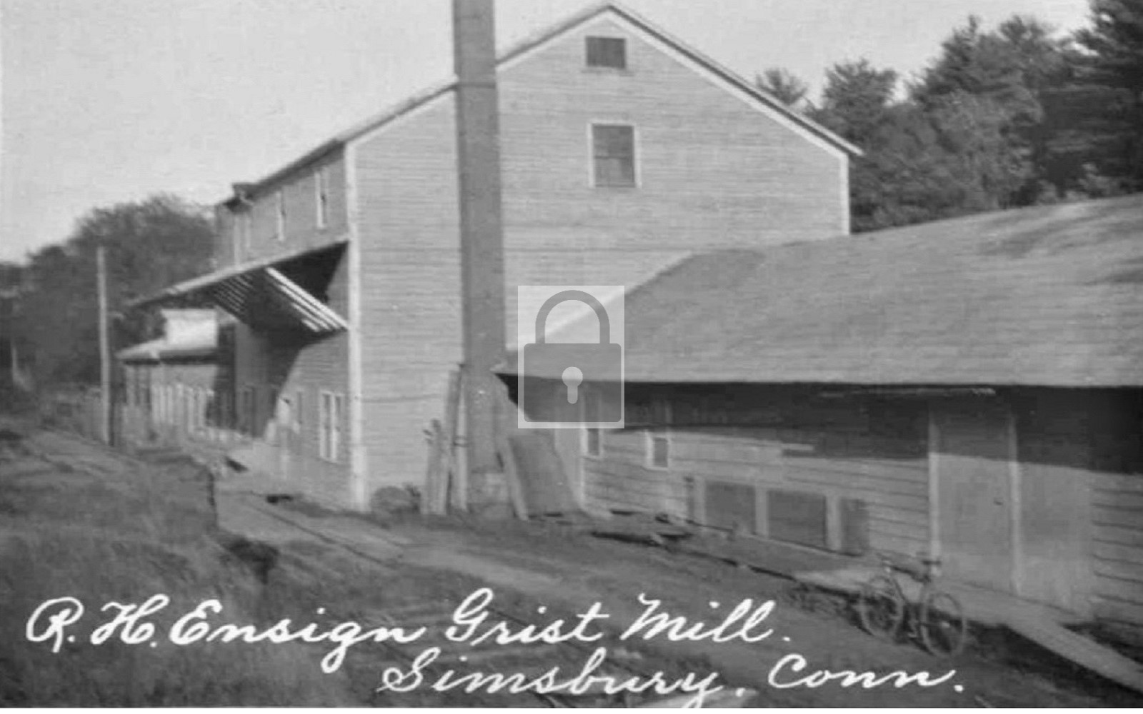RH Ensign Grist Mill Simsbury Connecticut CT - Reprint