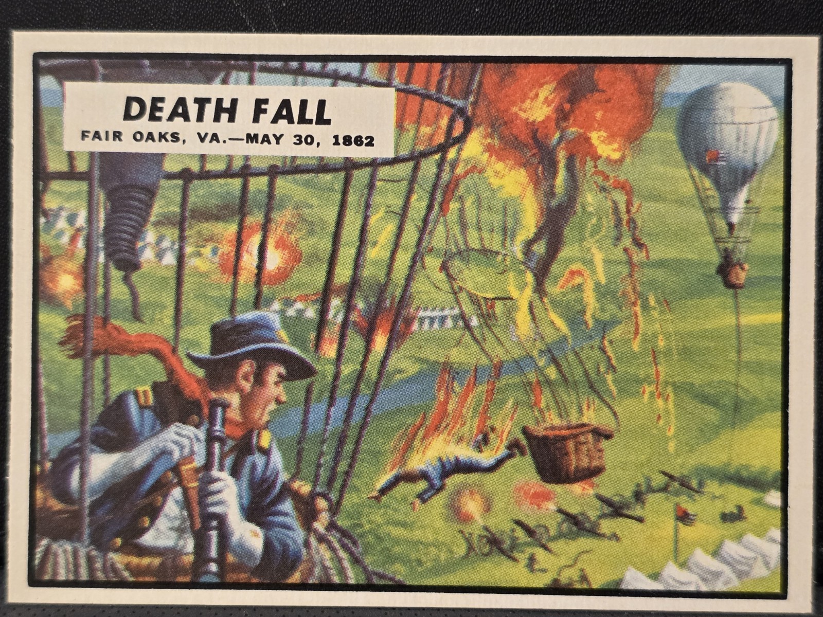1962 TOPPS: CIVIL WAR NEWS, #20, DEATH FALL  NEW FROM CELLO