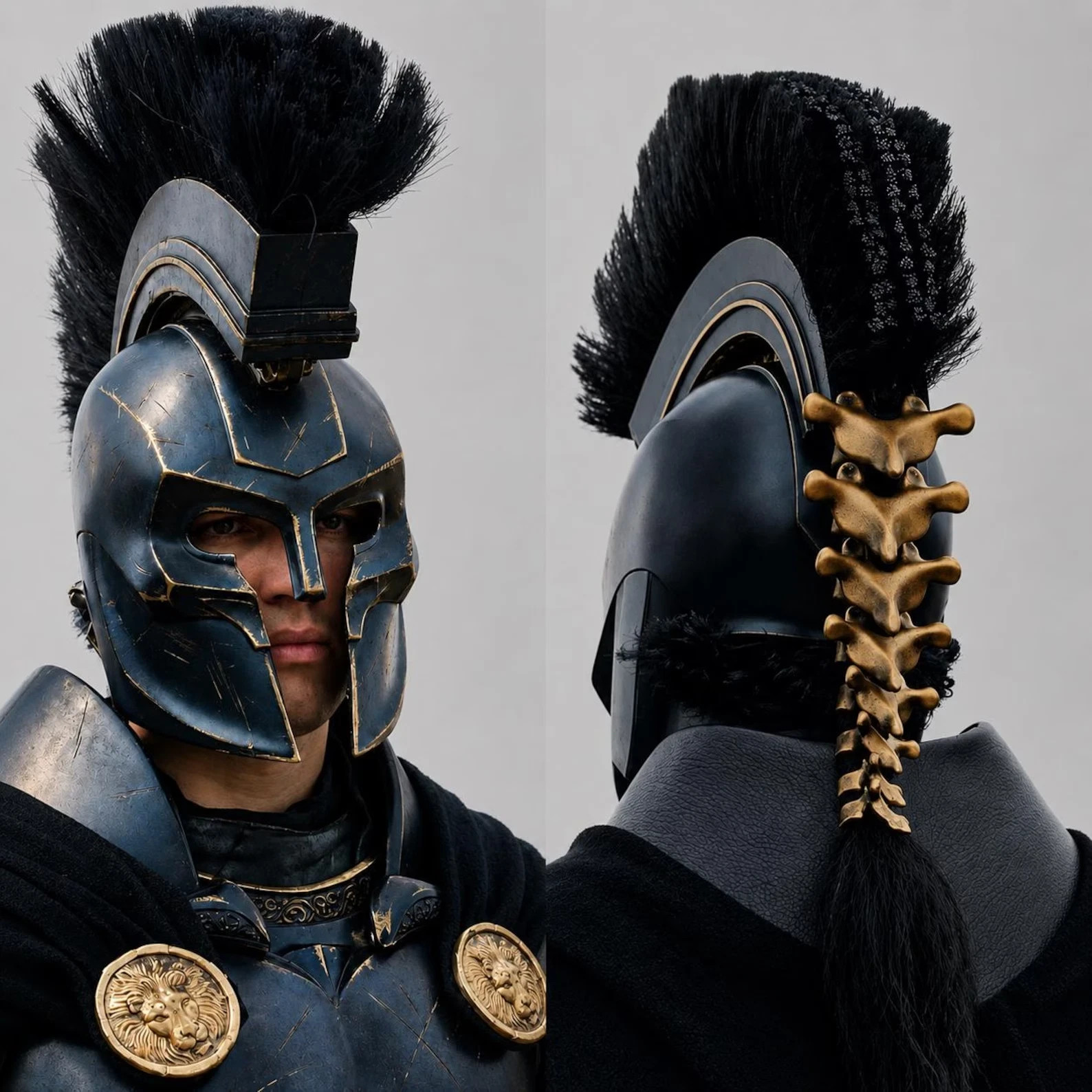 Agamemnon Inspired Helmet Greek Warrior Armor , The Odyssey Helmet Blu-Ray Gift.