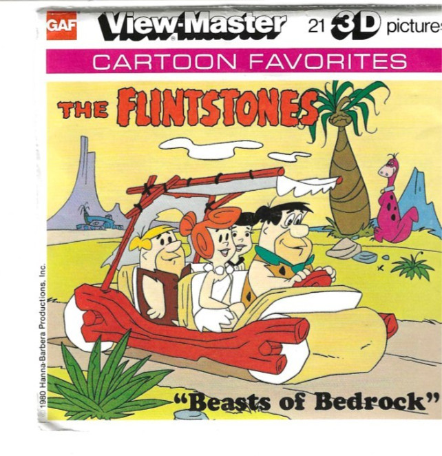 Vintage View-Master Lot 7 Characters With Over 21 Reels Flintstones Peanuts