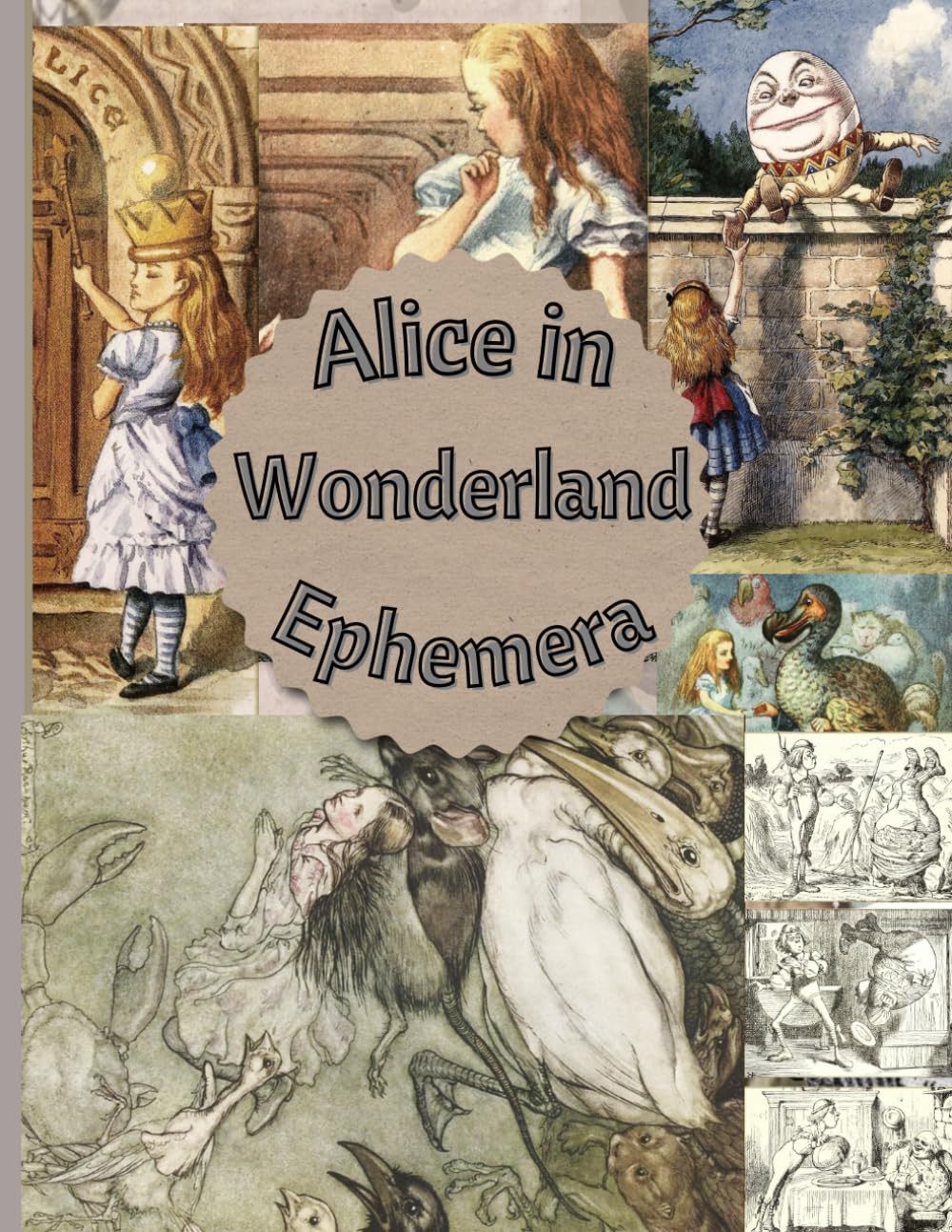 Alice in Wonderland Ephemera: Alice in Wonderland Themed Collection of Authentic