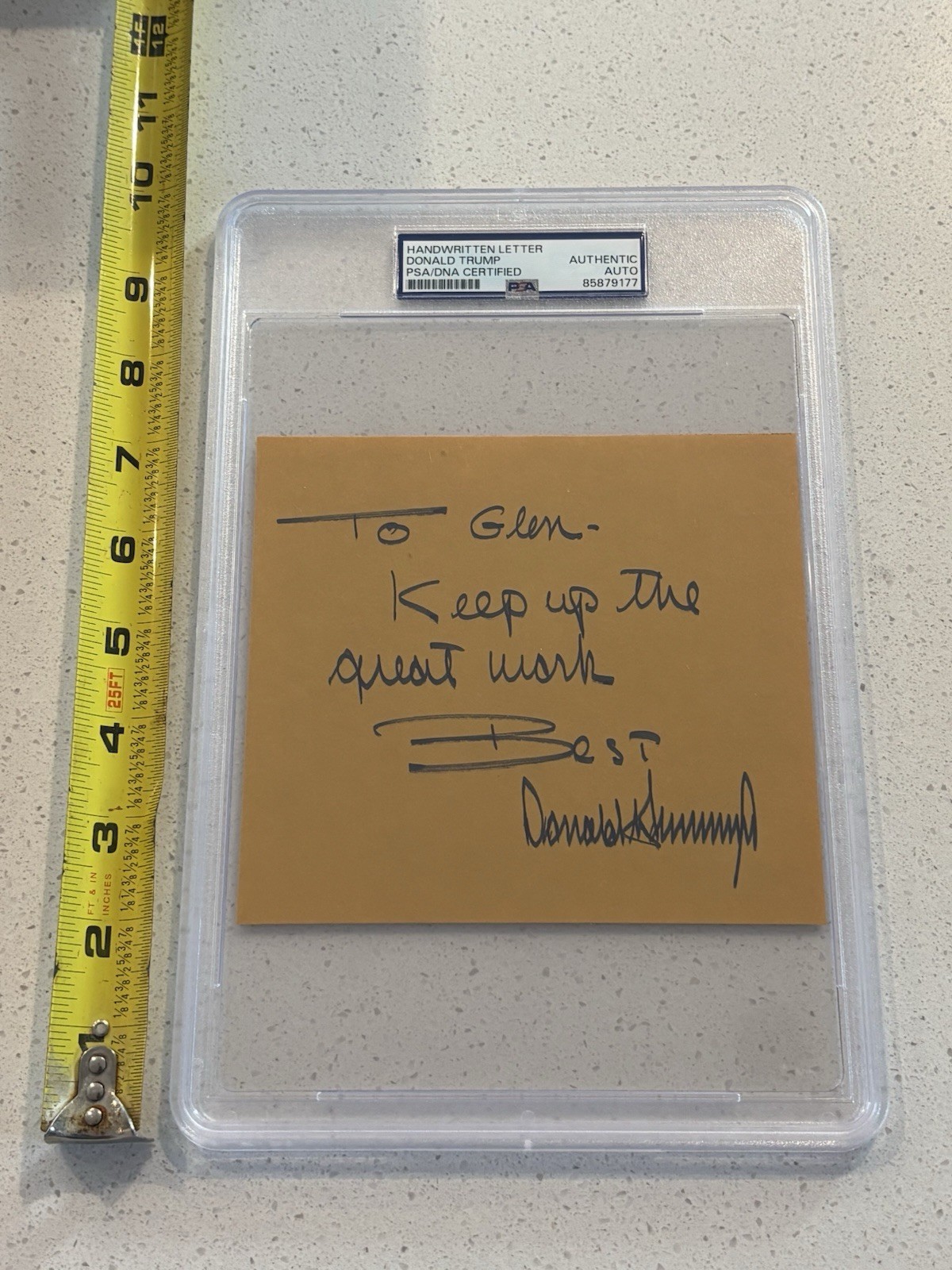 DONALD TRUMP Handwritten Letter PSA SIGNED / AUTOGRAPHED ALS Autograph President