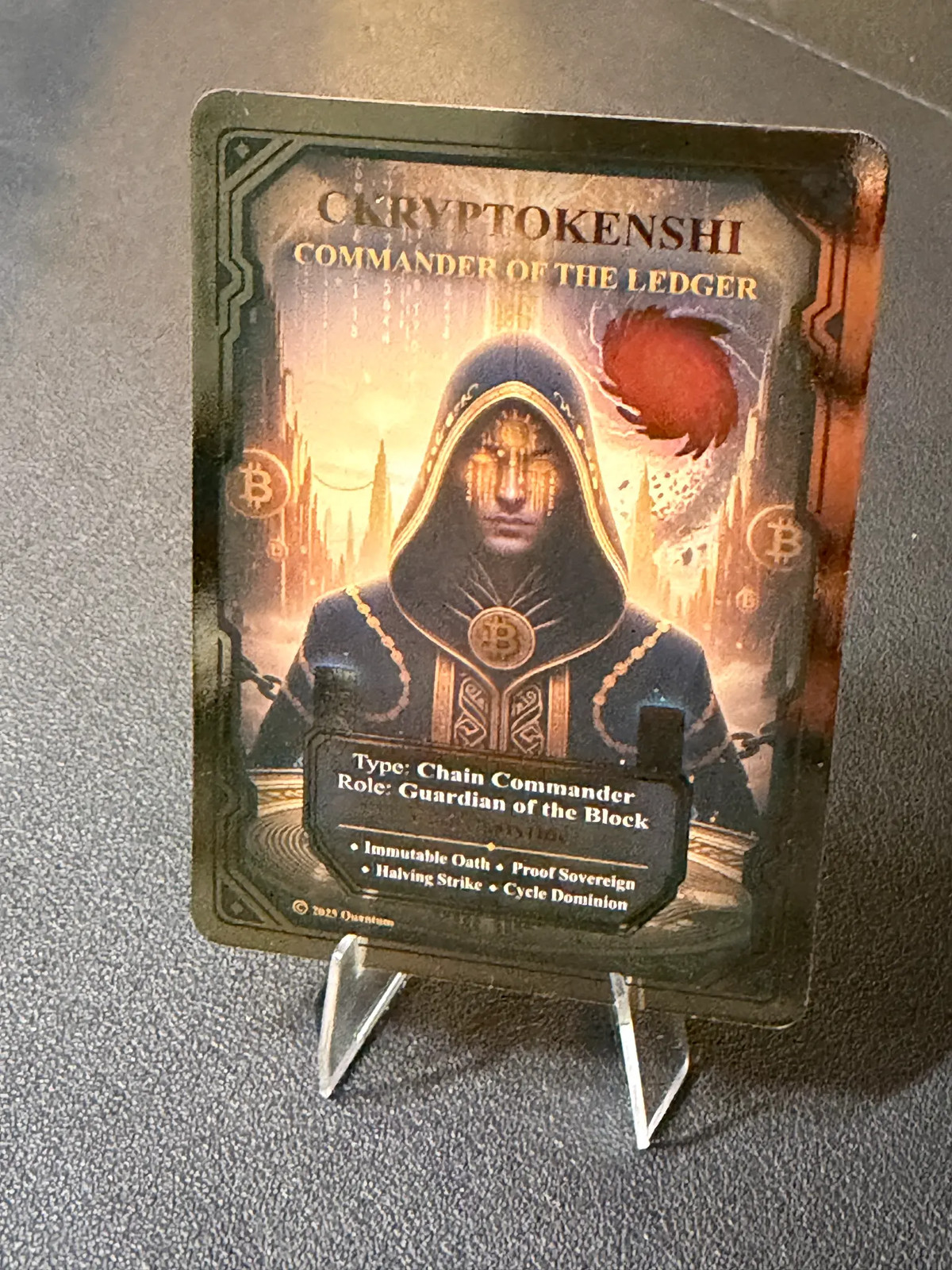 2025 Quantum TCG Commander CKryptokenshi Mythic of the Ledger Gold Border