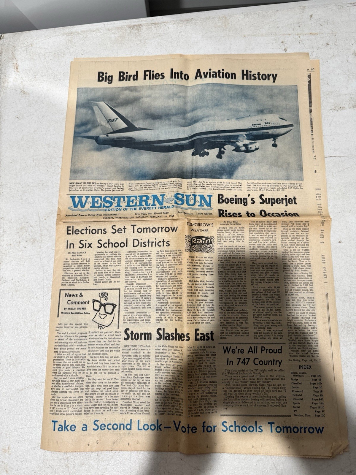 western sun february 10 1969 boeing big bird flies into aviation history