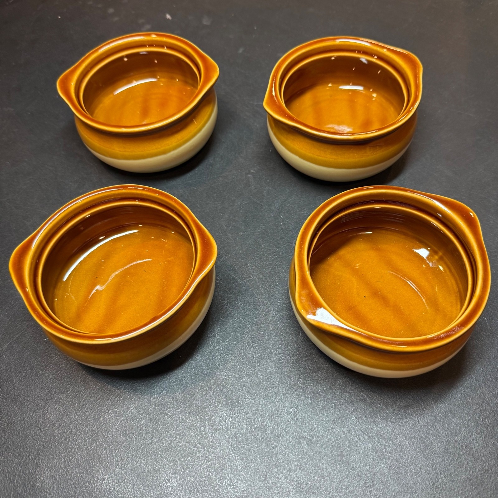 Set of 4 Vintage Ceramic Pouring Bowls
