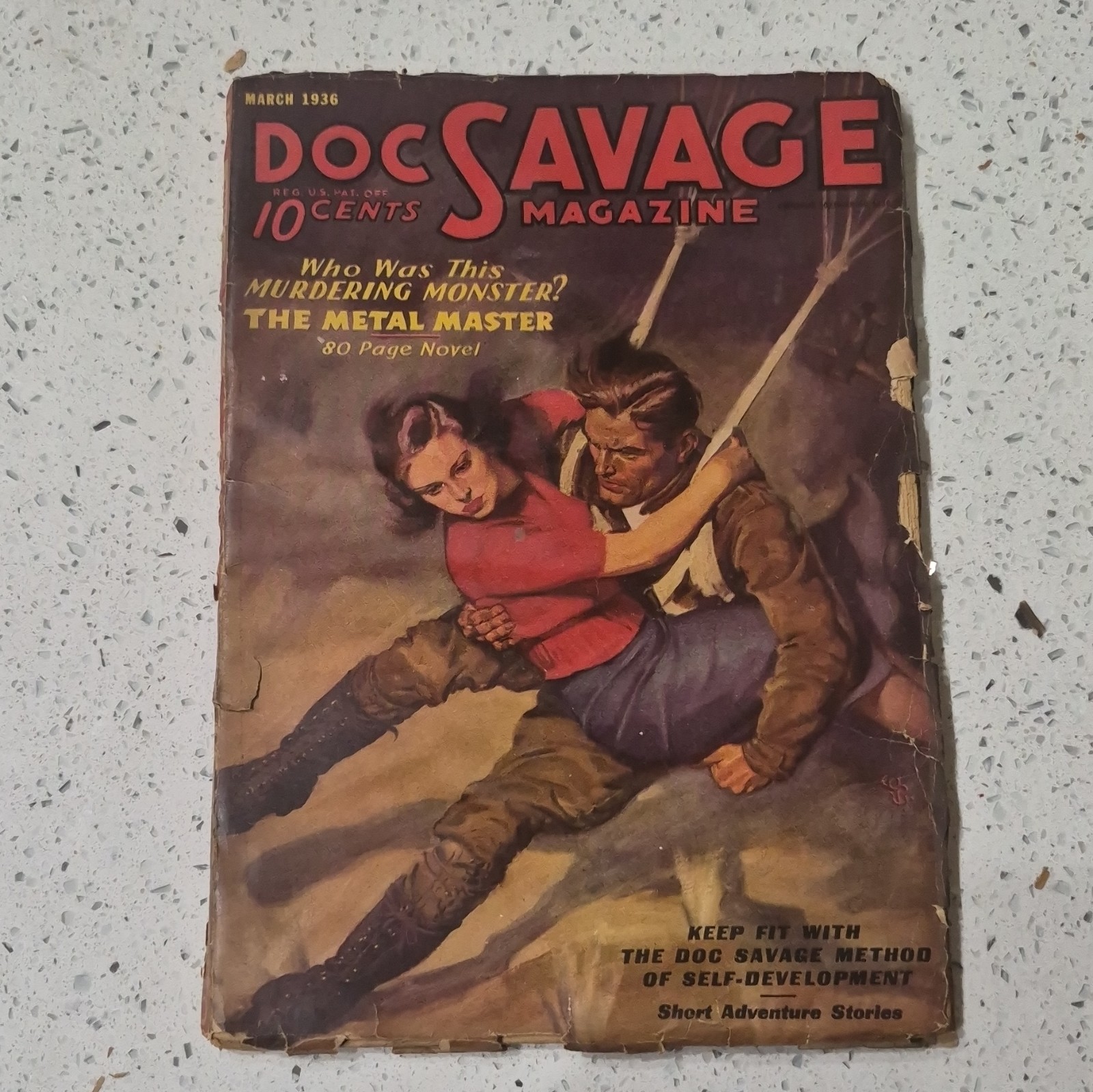 Doc Savage Pulp Magazine - The Metal Master 80 Page Novel (FINE) March 1936