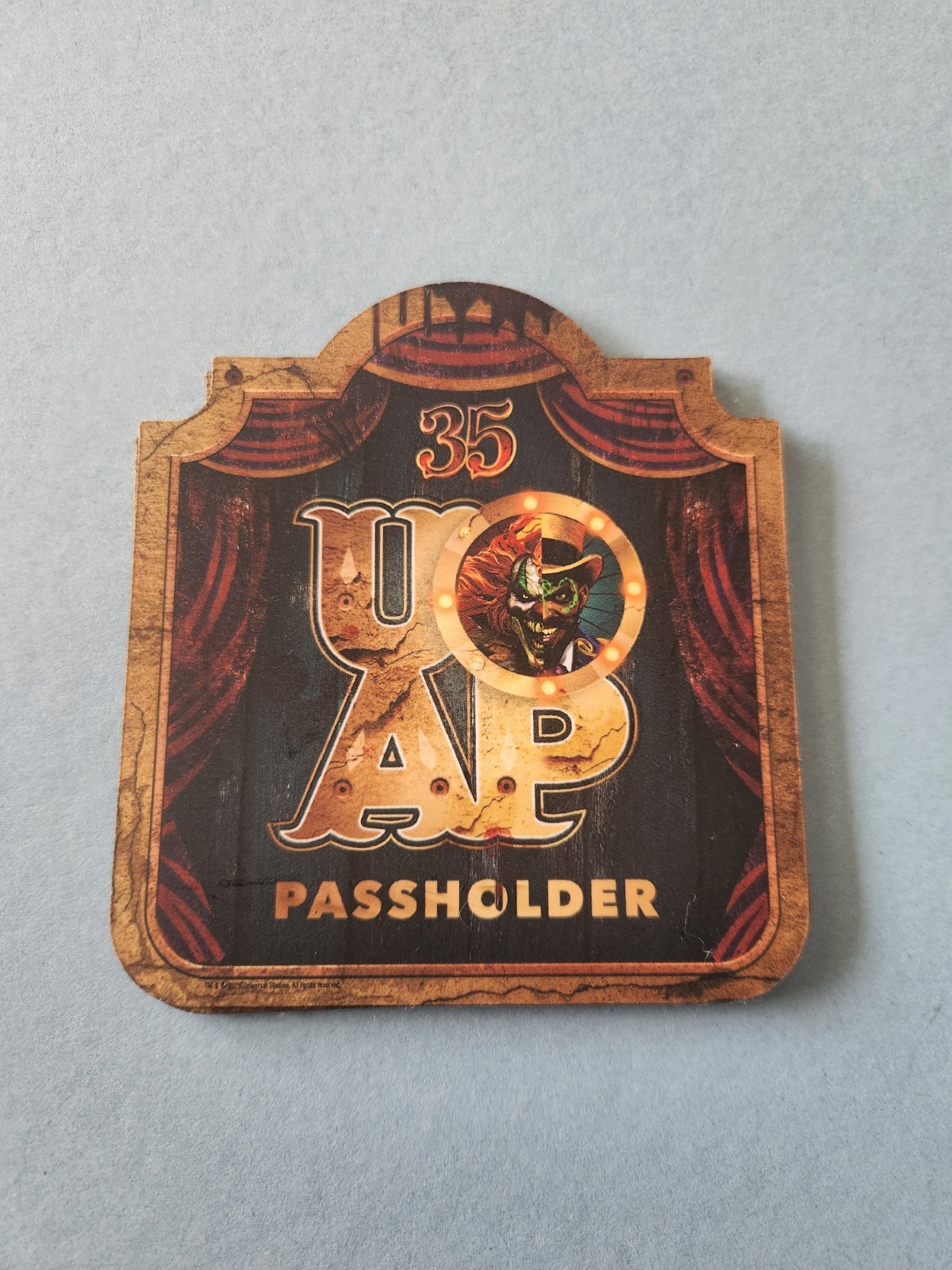 UOAP UNIVERSAL ORLANDO HALLOWEEN HORROR NIGHTS PASSHOLDER MAGNET 2026 JACK -NEW