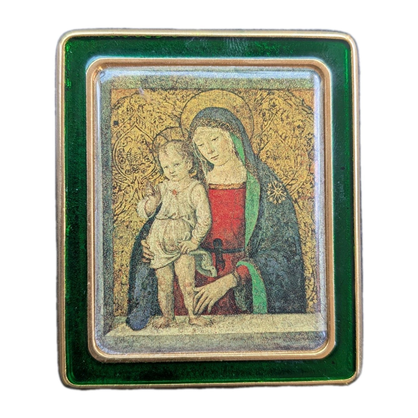 Vatican Museums Edizioni Musei Vaticani Madonna & Child Mini Plaque 2x2.5