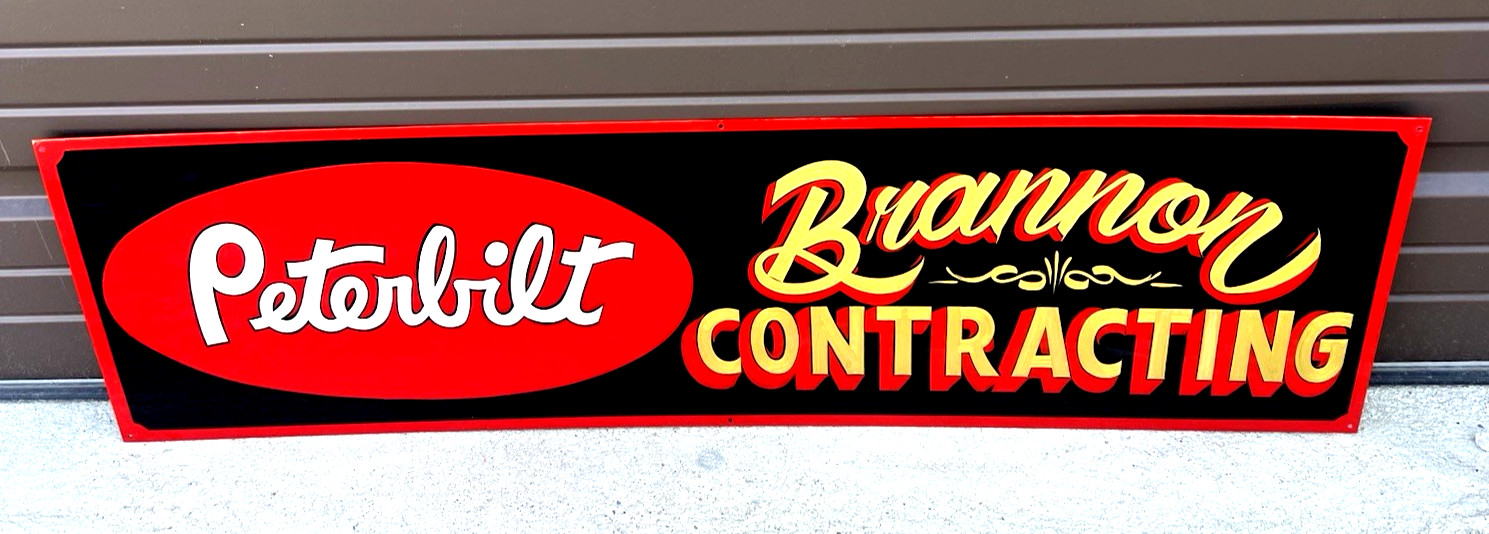 CUSTOM ORDER A PETERBILT TRUCK SIGN FOR YOUR BUSINESS Shop Garage DEALERSHIP @p