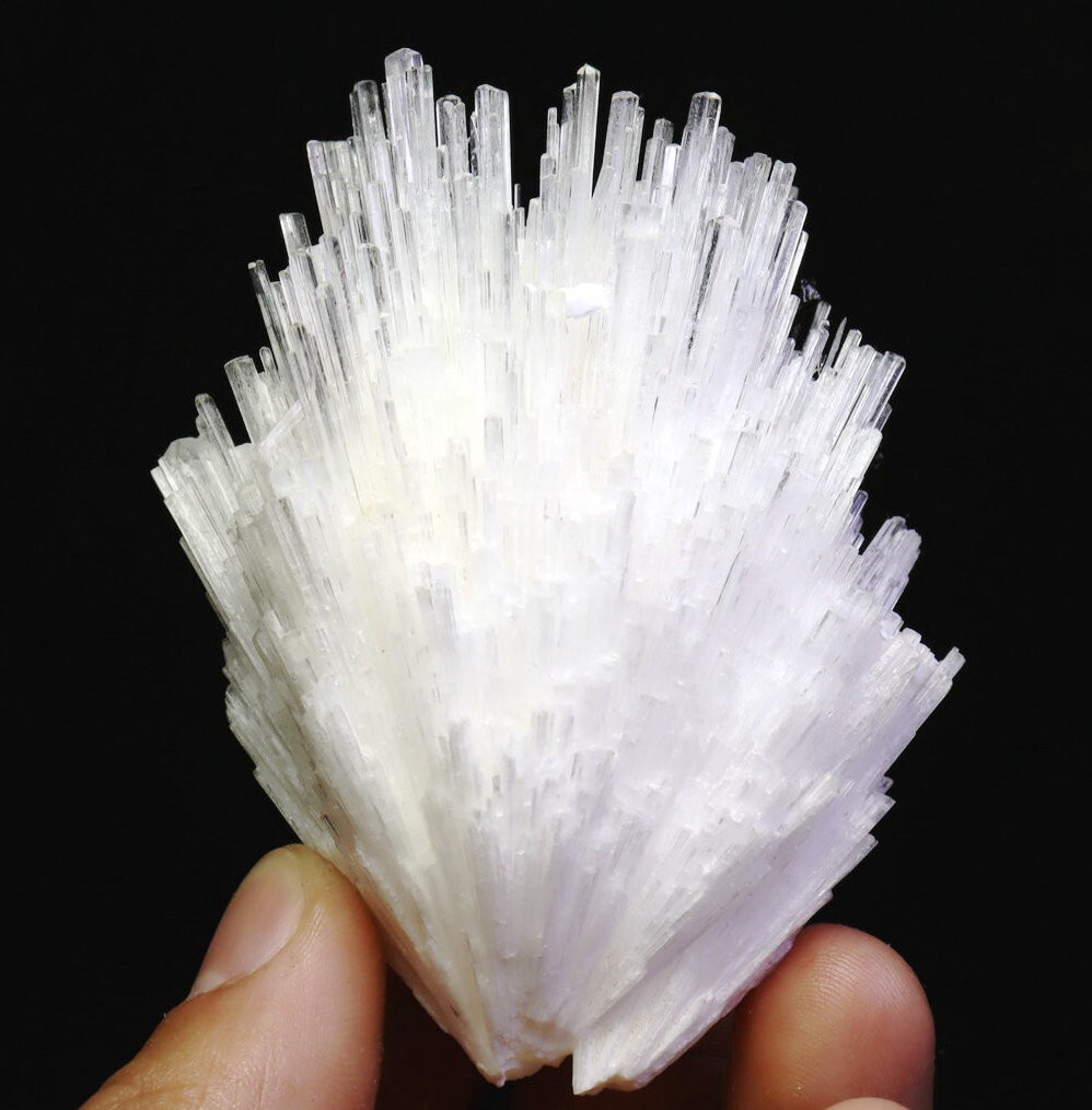 Natural Original Scolecite Spray Formation Quartz Crystal Mineral Specimen