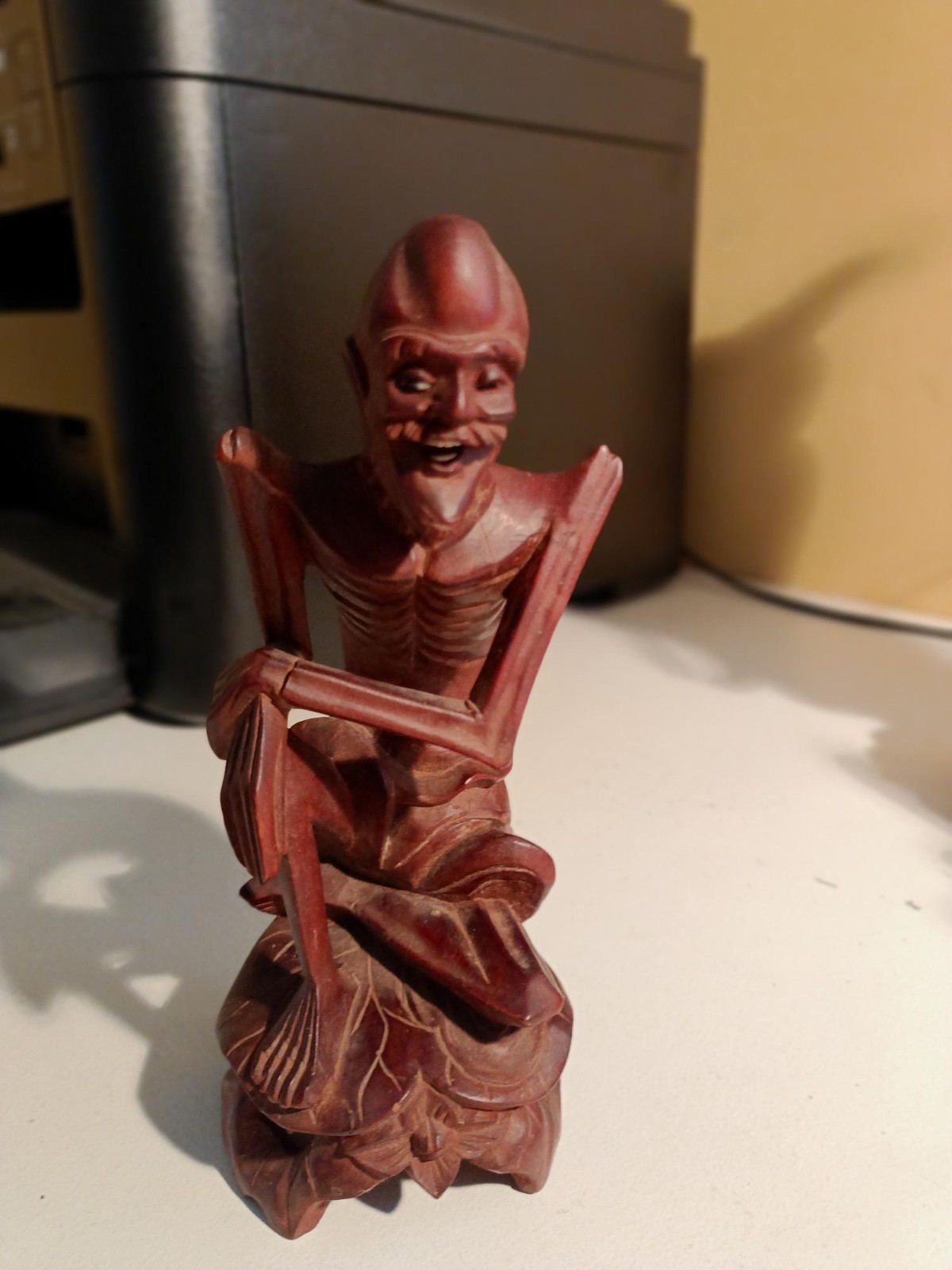 Vintage Chinese carved wood statue
