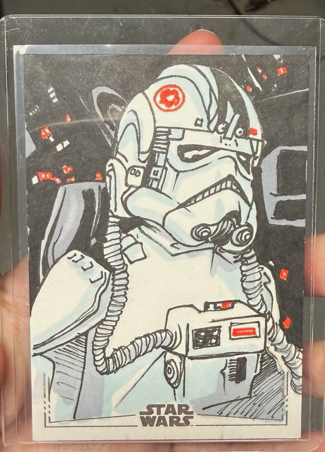 Topps chrome 2026 Star Wars Stormtrooper Artist Signature Sketch Card