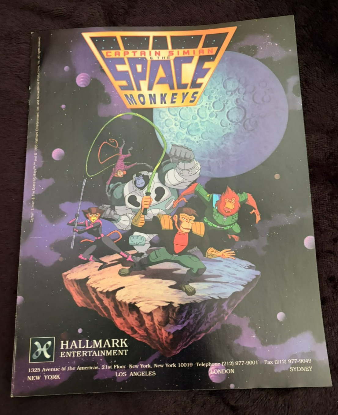 CAPTAIN SIMIAN & THE SPACE MONKEYS 1995 ad with Spydor, Shao Lin, Gor-illa/Gor