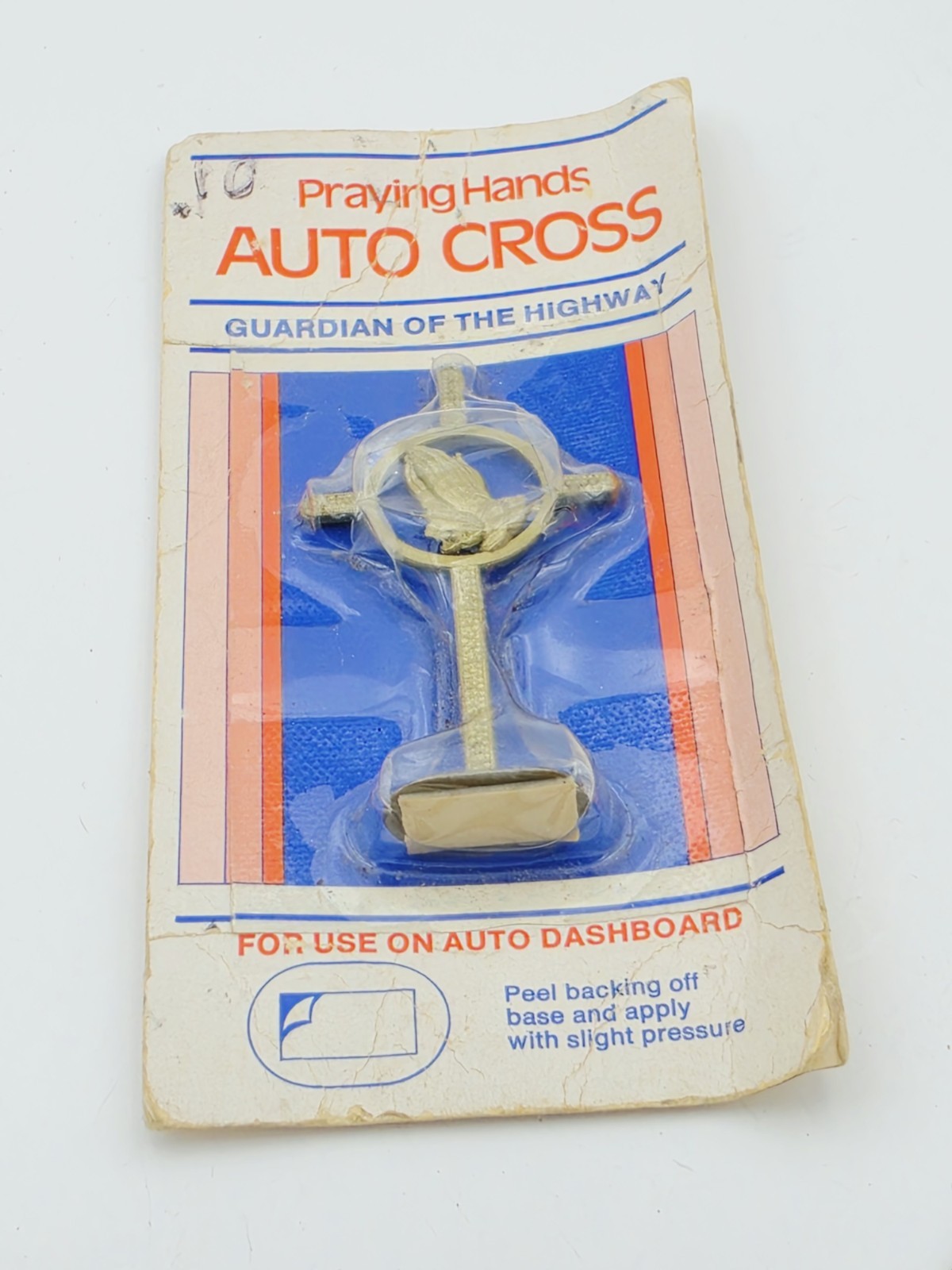 Vintage 1970s Missionhurst Praying Hands Auto Cross Dashboard Guardian Highway