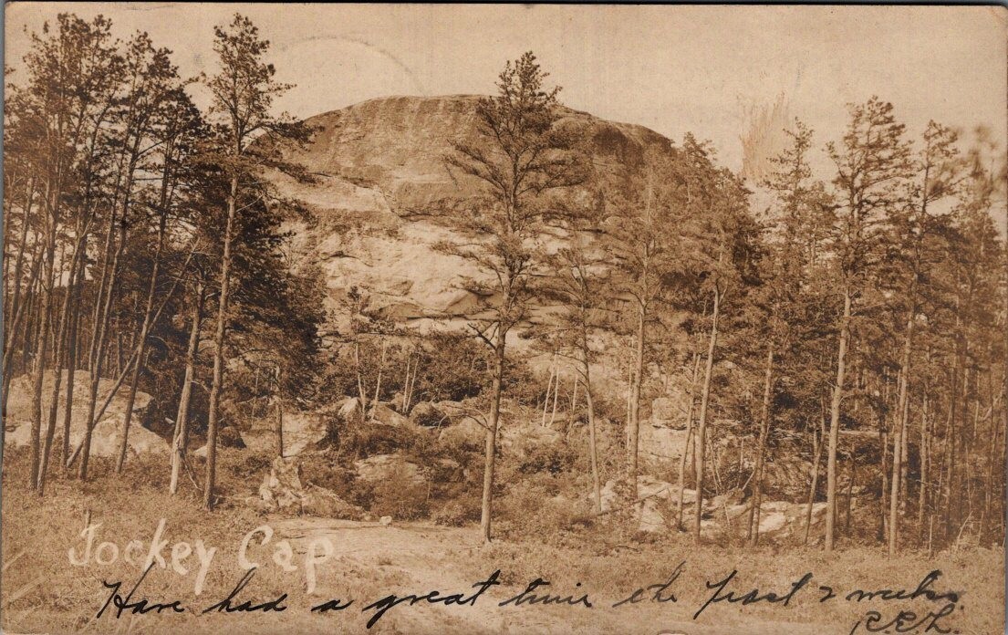 1907, Jockey Cap, FRYEBURG, Maine Real Photo Postcard
