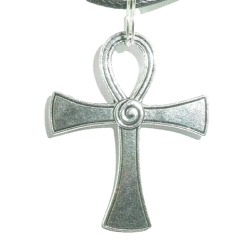 New   Beautiful  Egyptian ANKH  Silver-tone Pendant  18\