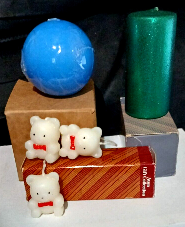 Vintage Avon candles, lot of 3 New old stock with boxes