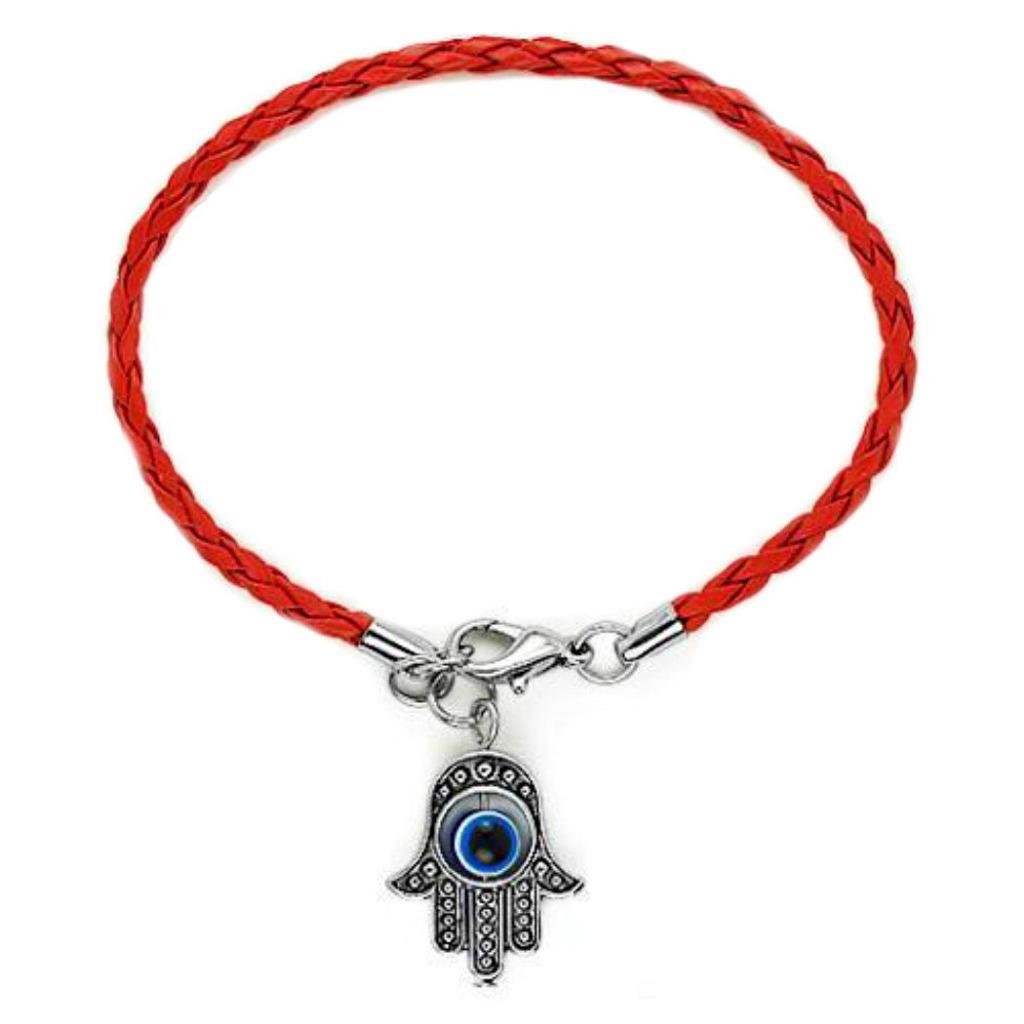 KABBALAH RED or BLUE STRING BRACELET Good Luck Evil Eye Hamsa Hand Protection