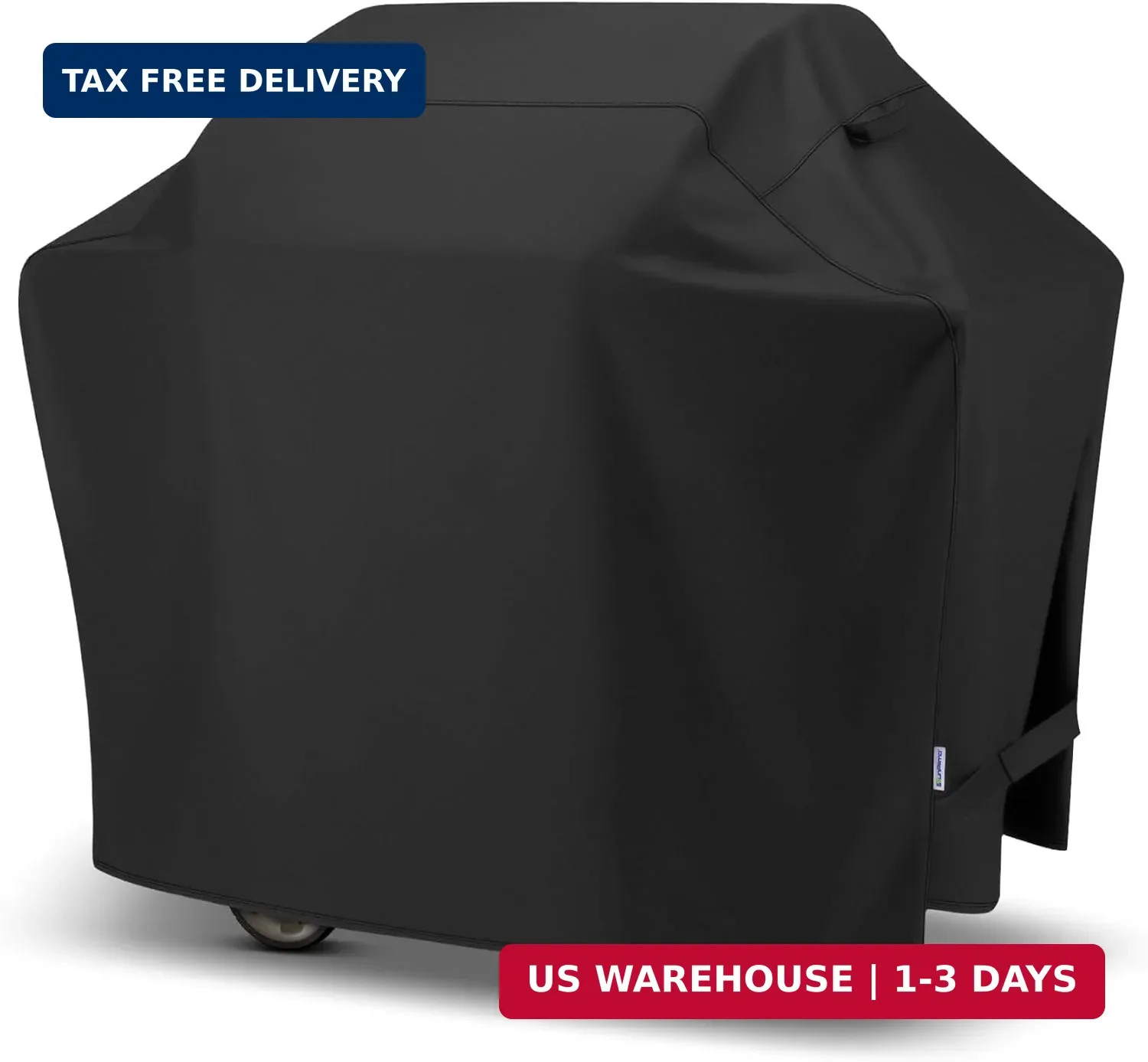 SunPatio 55 Inch Grill Cover for Outdoor Grill Heavy Duty Waterproof, Black
