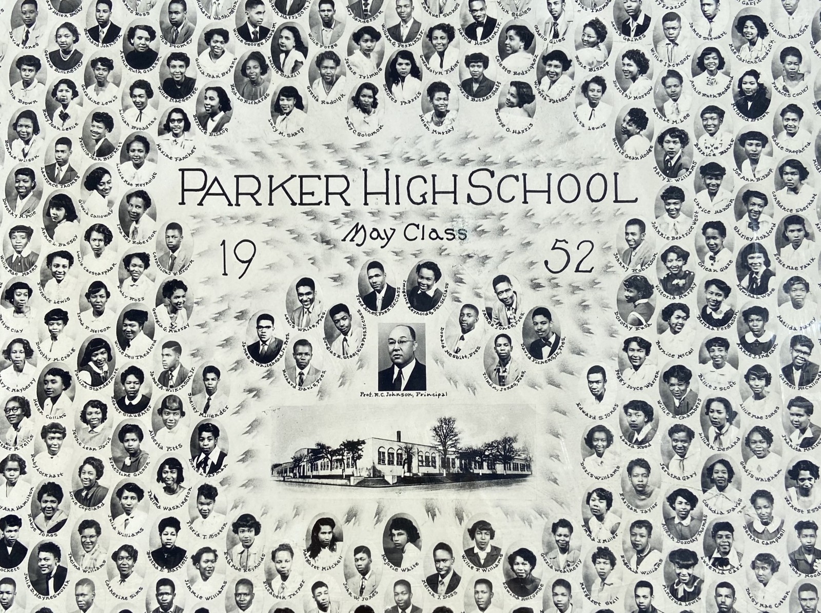 Vintage 1952 Black African American Photo PARKER HIGH SCHOOL Birmingham Alabama
