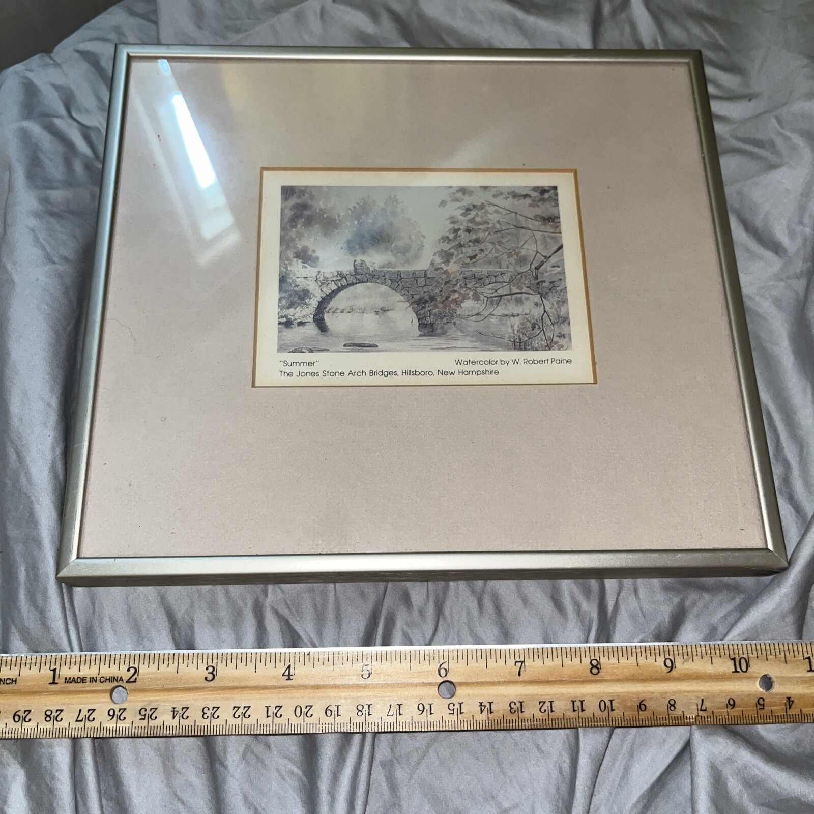 Framed The Jones Stone Arch Bridges Hillsboro New Hampshire W Robert Paine