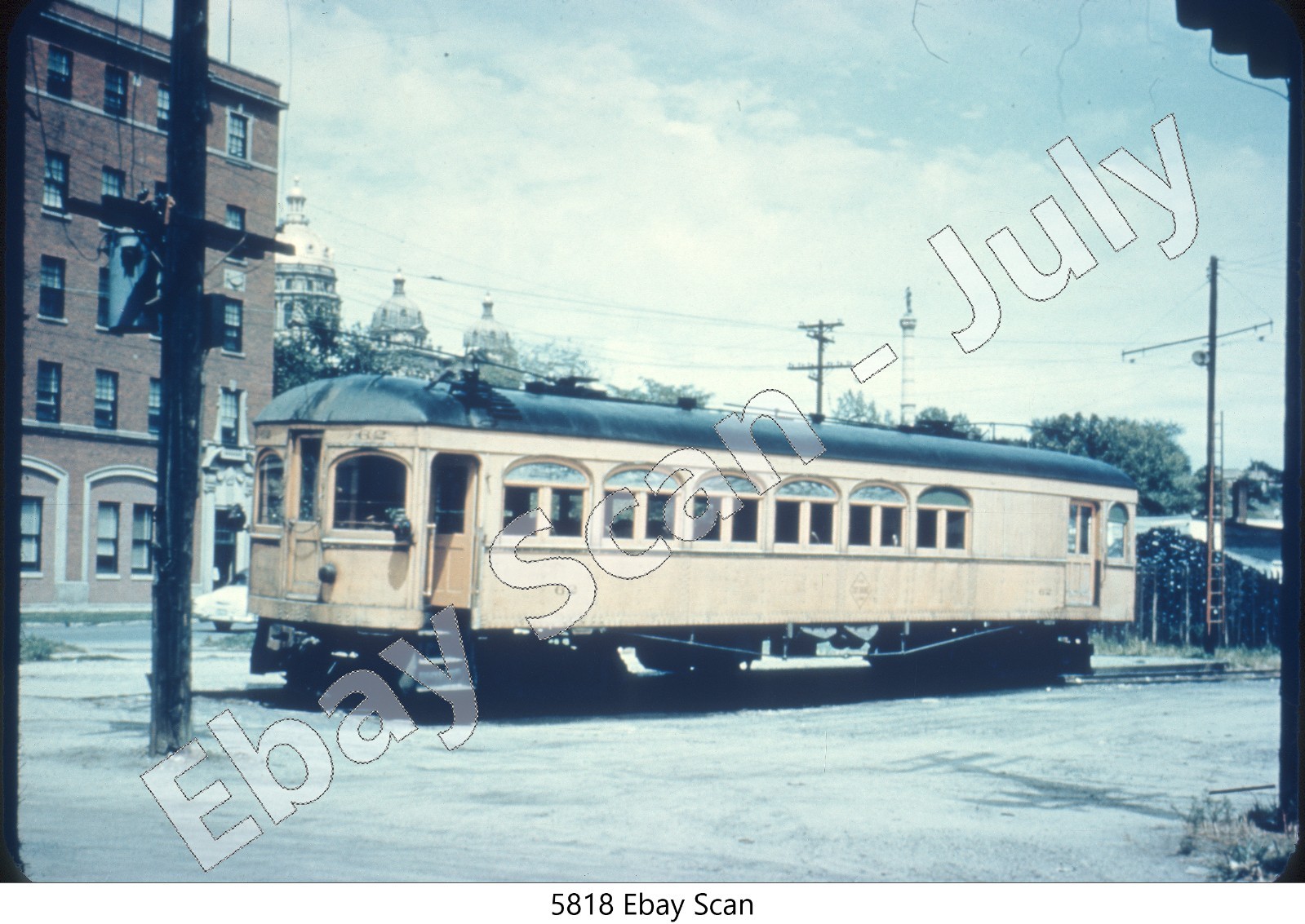 Original Slide-FTDDM&S (Ft Dodge, Des Moines Southern) Interurban Motor Car #62