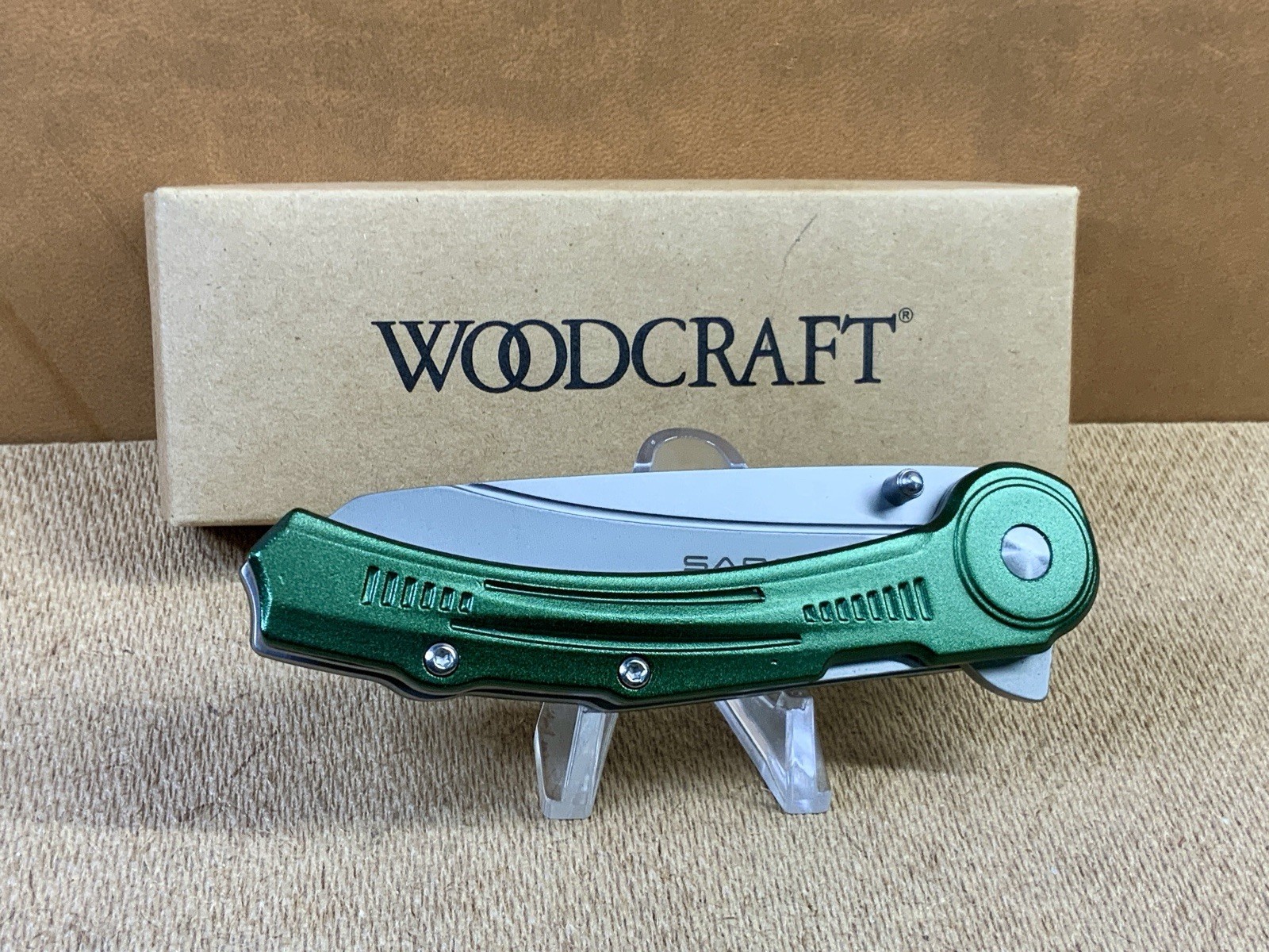 Woodcraft Sarge SK-2021 Folding Pocket Knife Stainless Steel Blade MIB