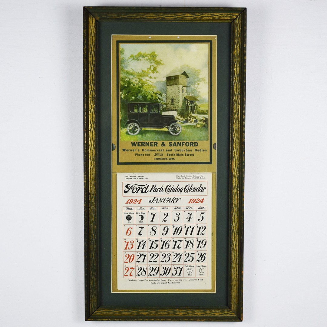 1924 Ford Parts Catalog Ford Model T Calendar Thomaston Connecticut