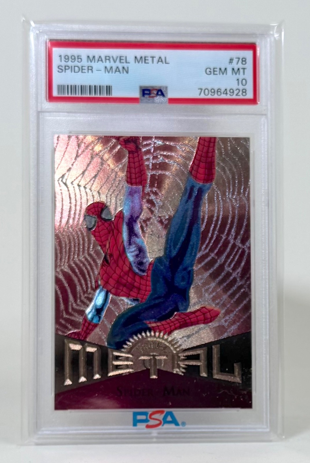 SPIDER-MAN #78 | 1995 MARVEL METAL  | PSA GRADED 10 GEM MINT