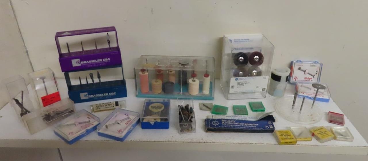 Lot of Vintage Dental Drill Accessories
