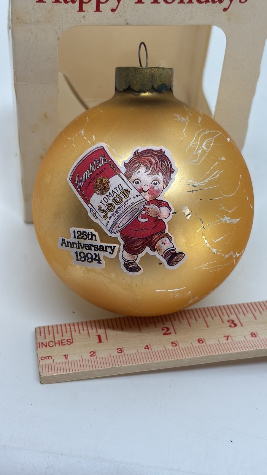 1994 Campbell's Soup 125th Anniversary Collector's Edition Christmas ornament