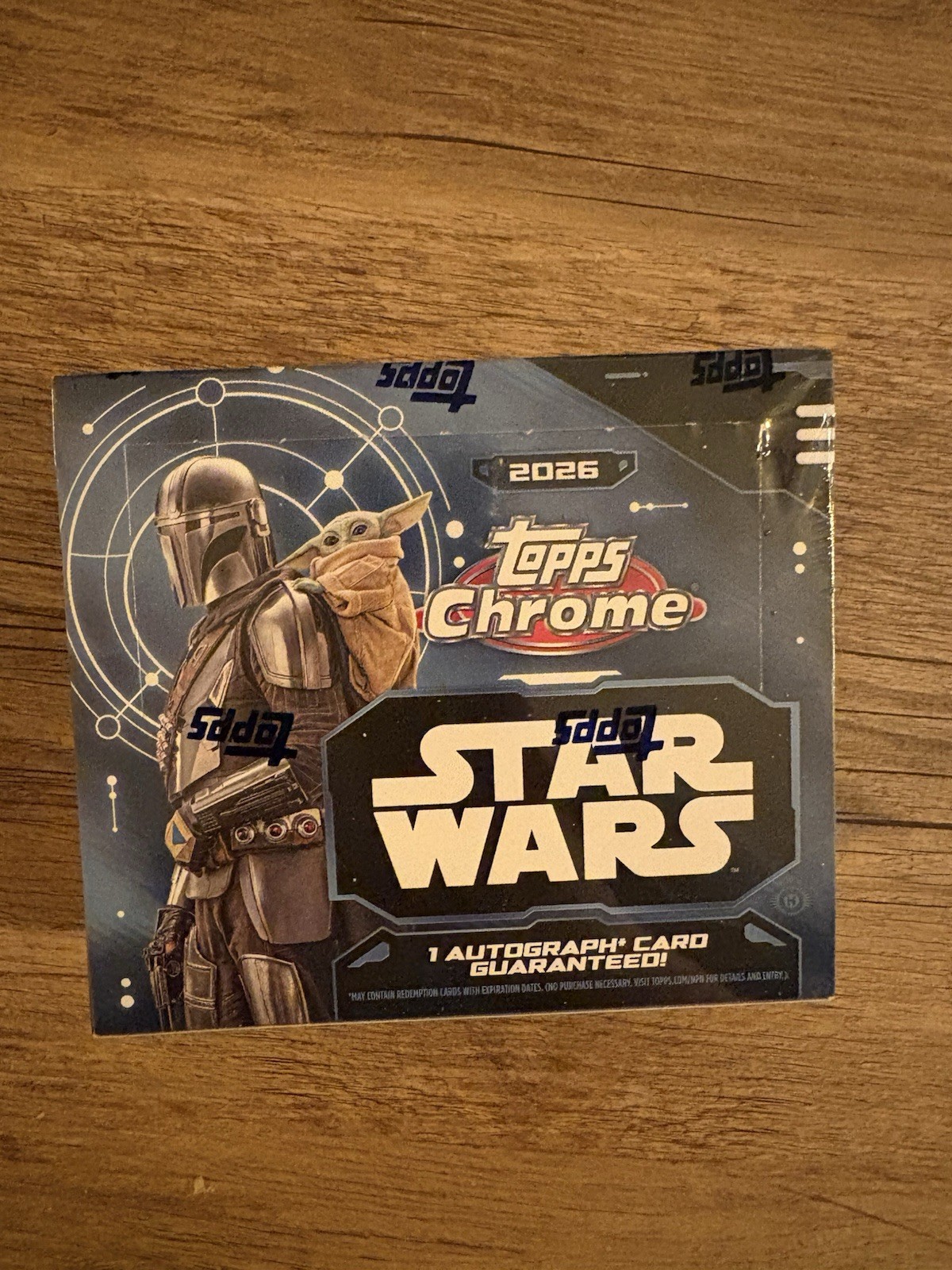 Topps Chrome Star Wars 2026 Hobby Box Sealed Box 1 Autograph Guaranteed