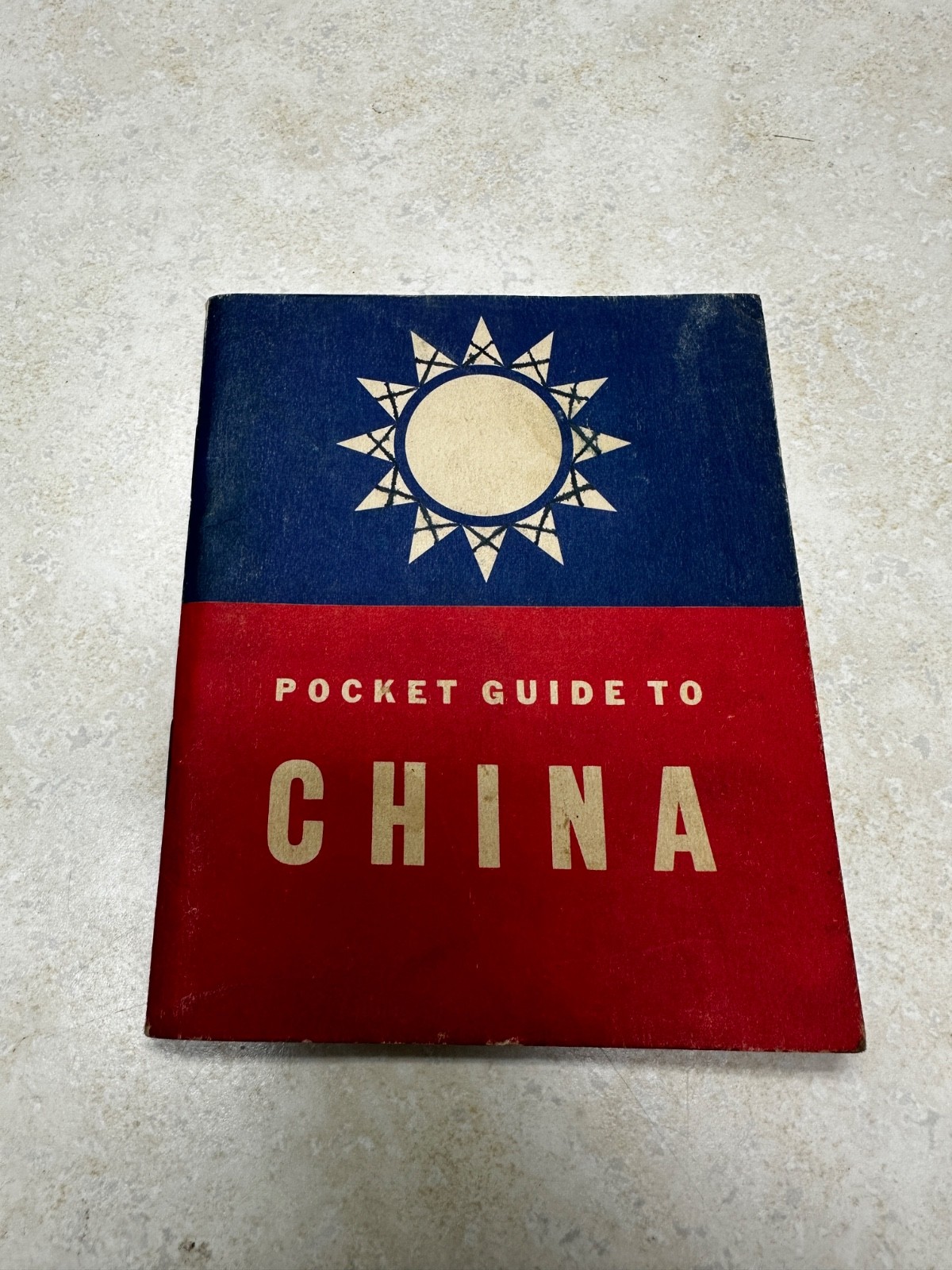 1943 WW2 US Military Pocket Guide to China