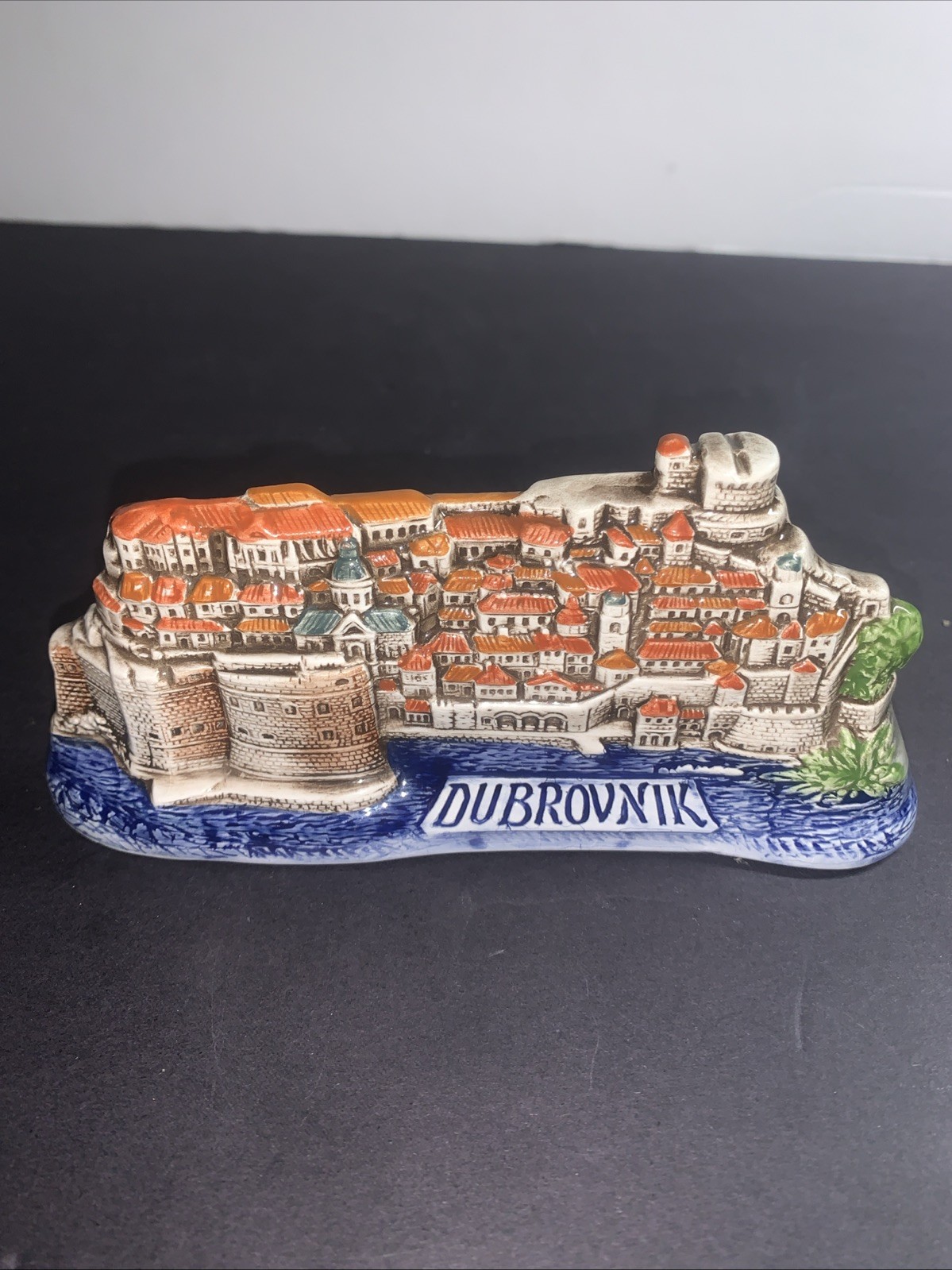 Dubrovnik Croatia Old Town Landmark 3D Relief Plaque Souvenir Decor
