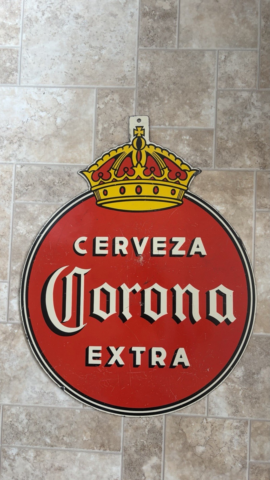 Vintage porcelain sign - Corona cerveza