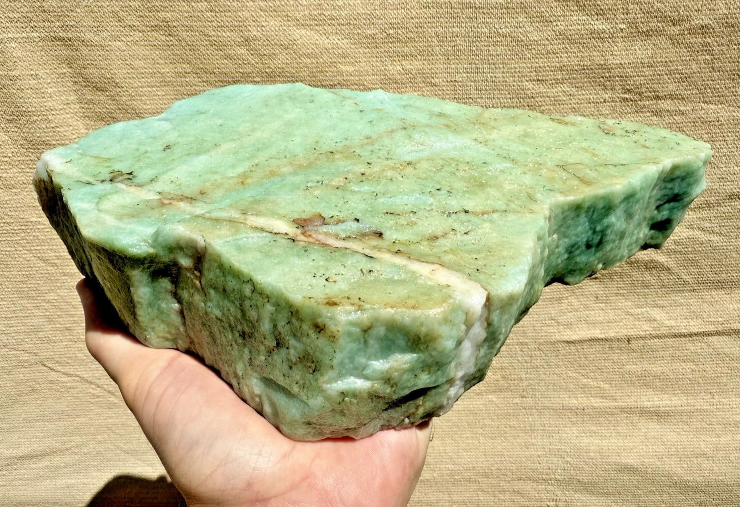 LARGE 5LB BEAUTIFUL  NATURAL RAW ROUGH AMAZONITE QUARTZ CRYSTAL MINERAL SPECIMEN