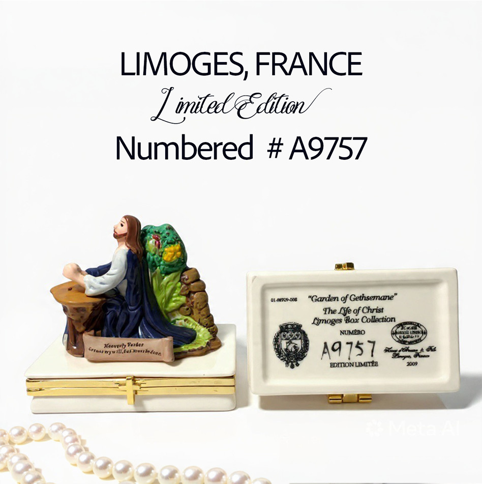 Henri d'Arceau Limoges Garden Gethsemane Life Christ Ltd Ed Box 2009 #A9757