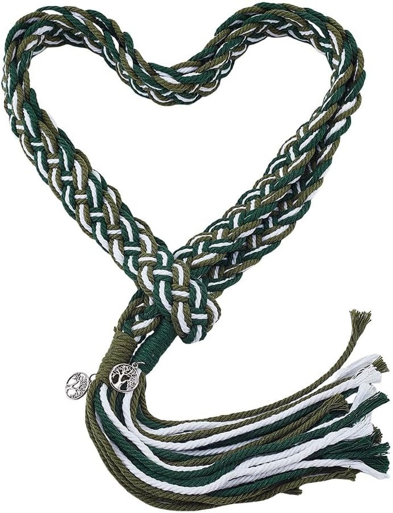 Handfasting Cord, Wedding Lasso Rope with Tree of Life Pendants