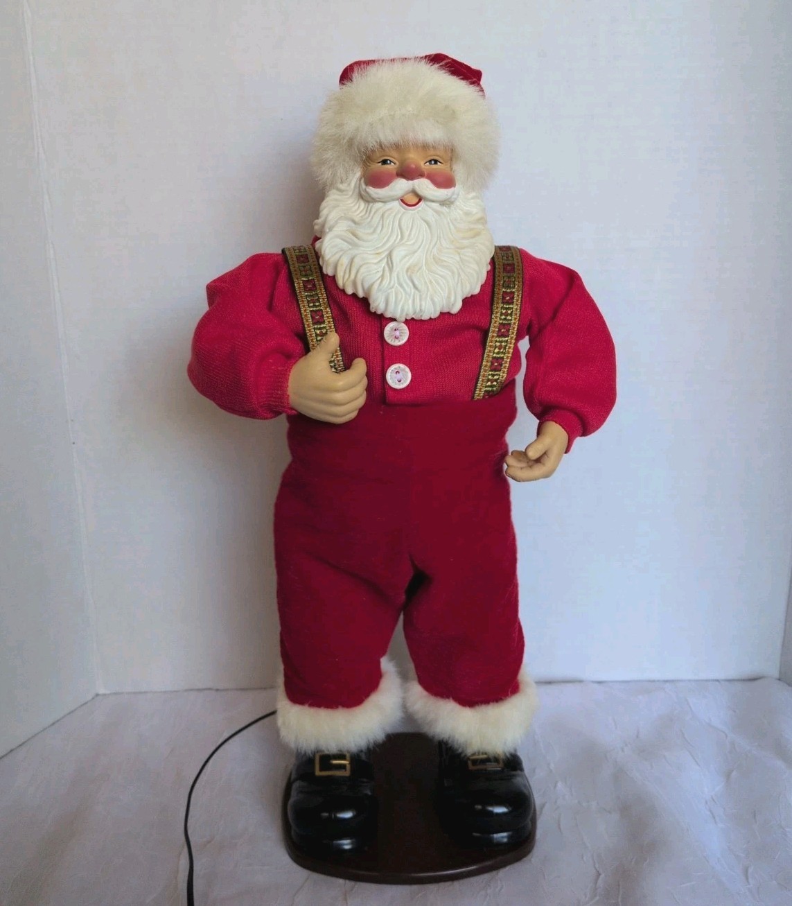 1998 Dancing Santa Jingle Bell Rock Christmas Animated Fantasy Ltd Fun Vtg WORKS