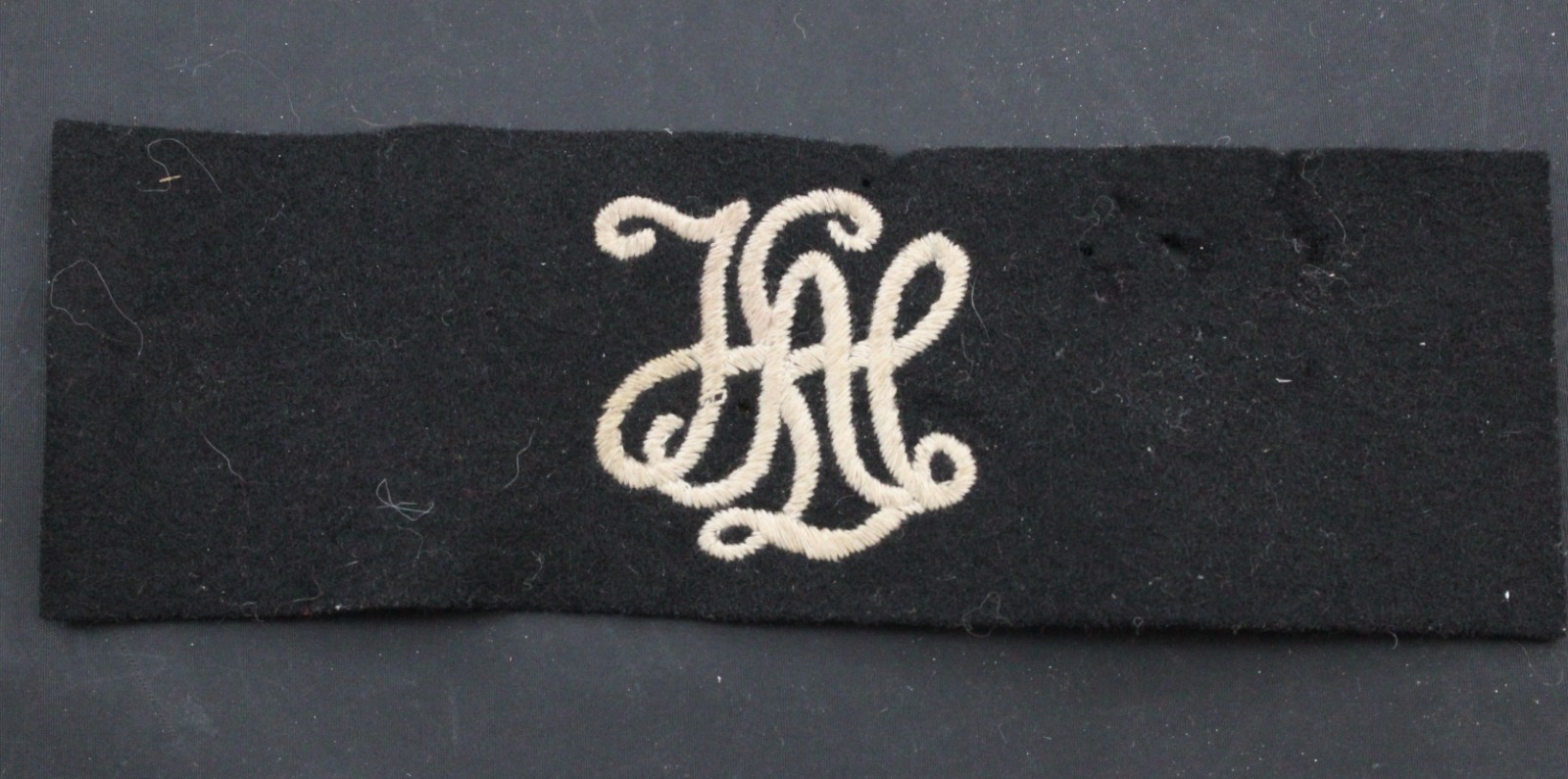 German WWII LAH 1st Panzer Division Cloth Cuff Title Patch