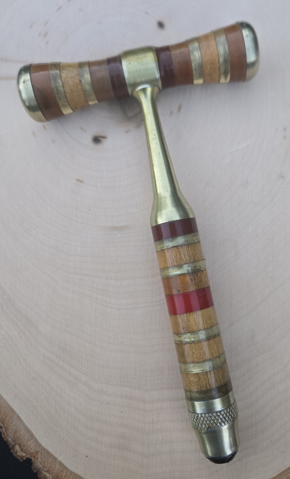 Vintage OES Order Eastern Star Mini Gavel Wood Brass Lucite Hidden Tool Masonic