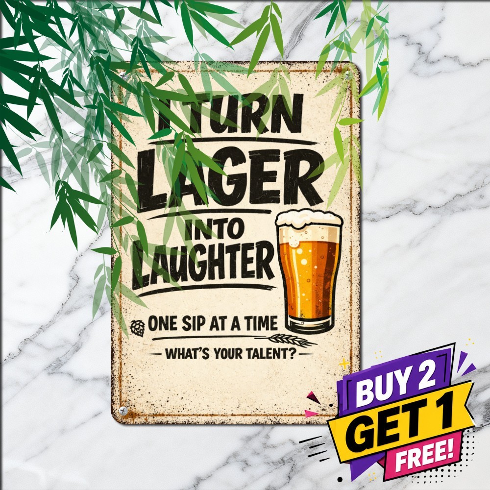 I Make Beer Disappear Humor Sign Funny Tavern Bar Pub Tin Metal Plaque 8x12