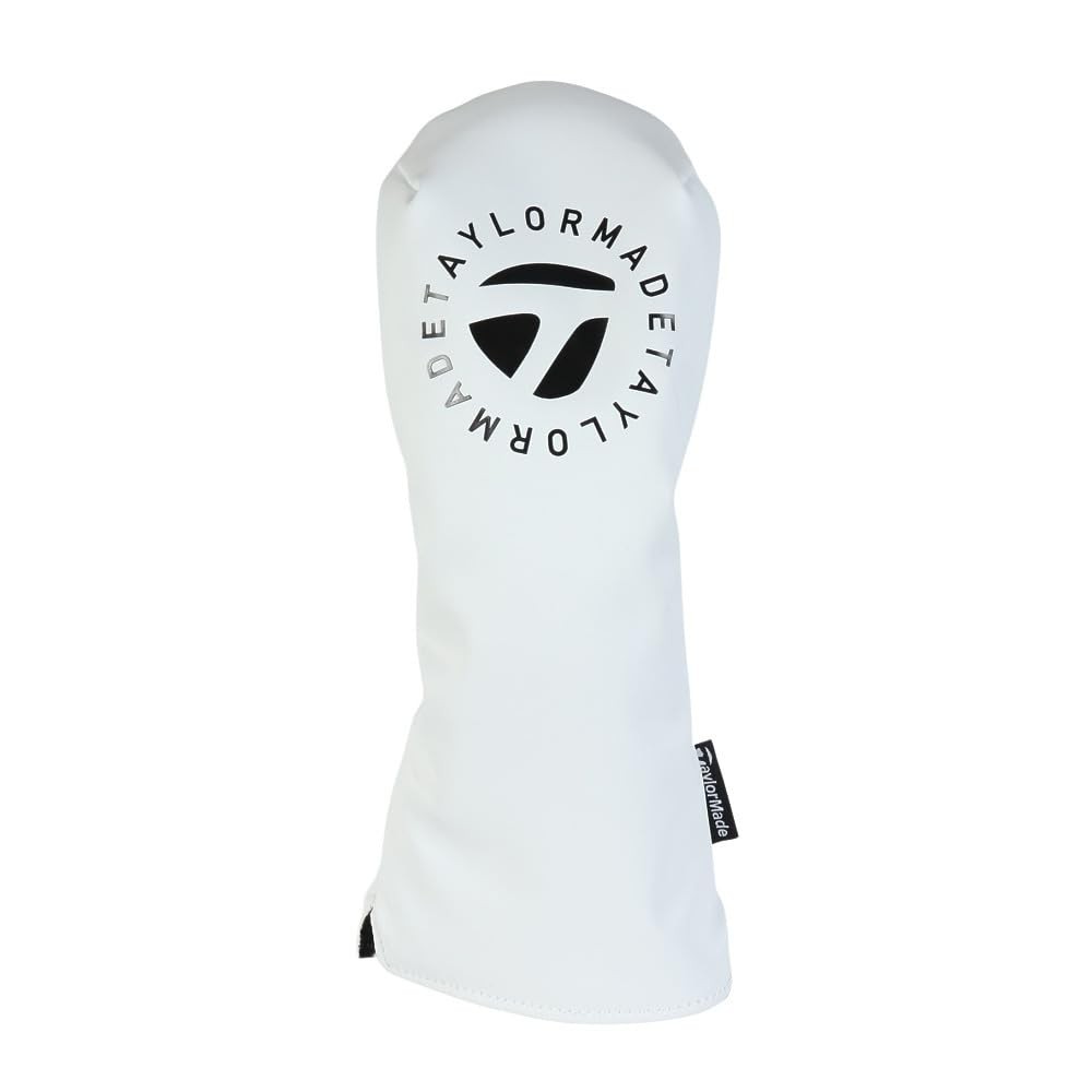Taylormade Circle Logo Headcover For Fairway Woods, White, Unisex, 25Ss_