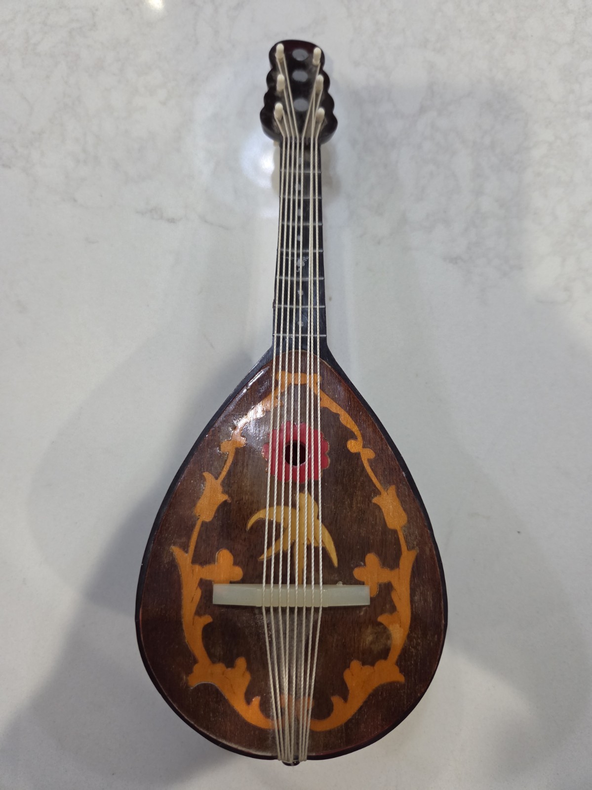 Vintage Italian Mandolin Music Box Piano Di Sorrento Made In Italy Italian 