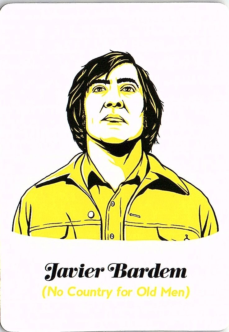 Javier Bardem No Country for Old Men Playing Card Art Card