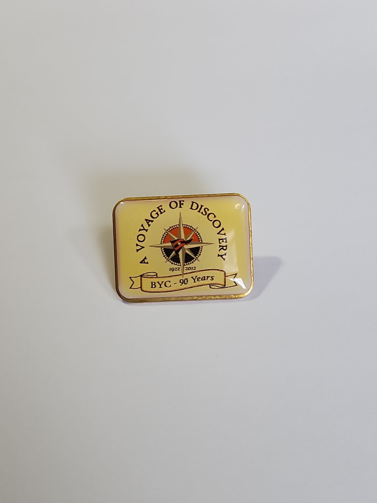BYC 90 Years A Voyage of Discovery Pin Balboa Yacht Club Del Mar California